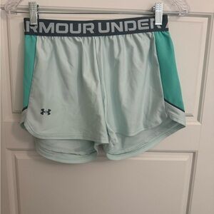Under Armour Women's Mint Green Athletic Shorts